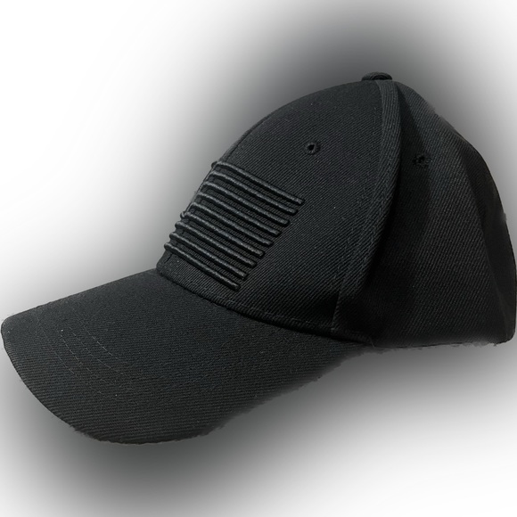 USA Men’s Women’s Embroidered Flag Hat in Black - Picture 10 of 14